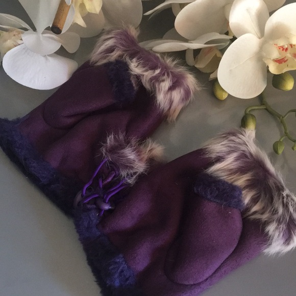 Accessories - JUST IN fingerless gloves PURPLE